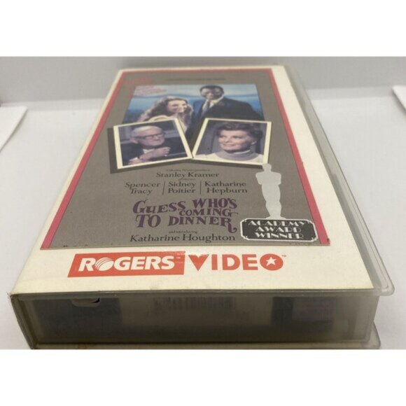 Rogers Video Guess Who’s Coming To Dinner VHS Clamshell Rental Store Case Movie - Picture 4 of 11